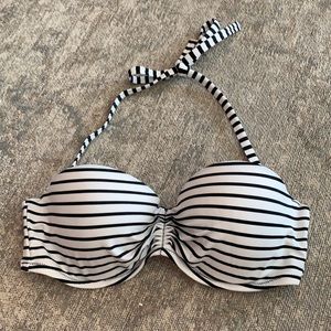 Victoria secret bandeau swim top with strips